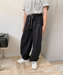 【aimoha-KIDS-】キッズ 　ワイドスウェットパンツ