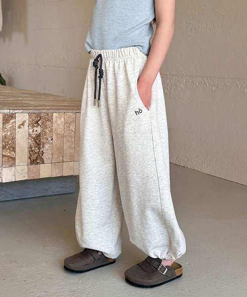 【aimoha-KIDS-】キッズ 　ワイドスウェットパンツ