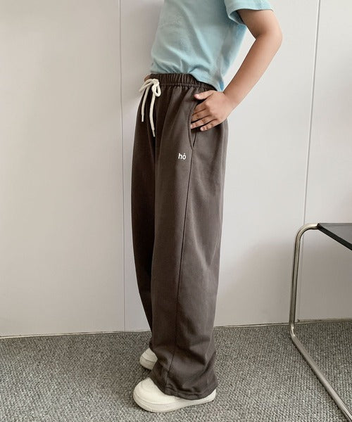 【aimoha-KIDS-】キッズ 　ワイドスウェットパンツ