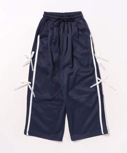 【-aimoha-KIDS-】リボンライン ワイドパンツ