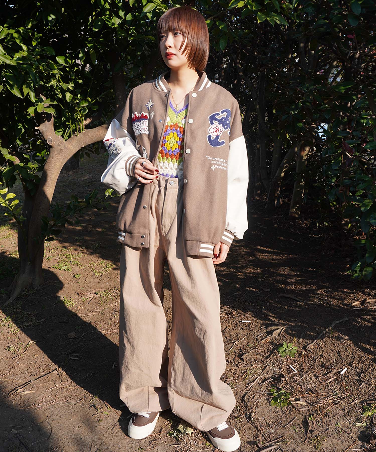 HOOK -original-　サガラ刺繍ワッペンスタジャン