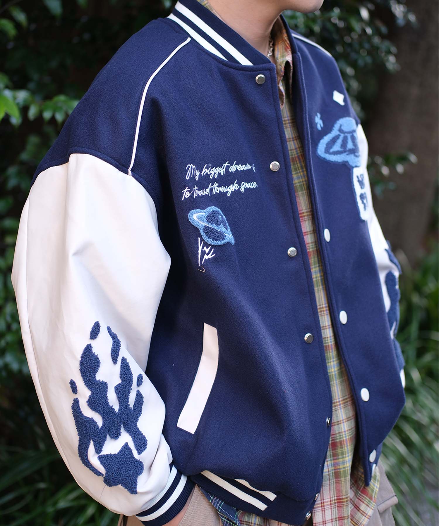 HOOK -original-　サガラ刺繍ワッペンスタジャン