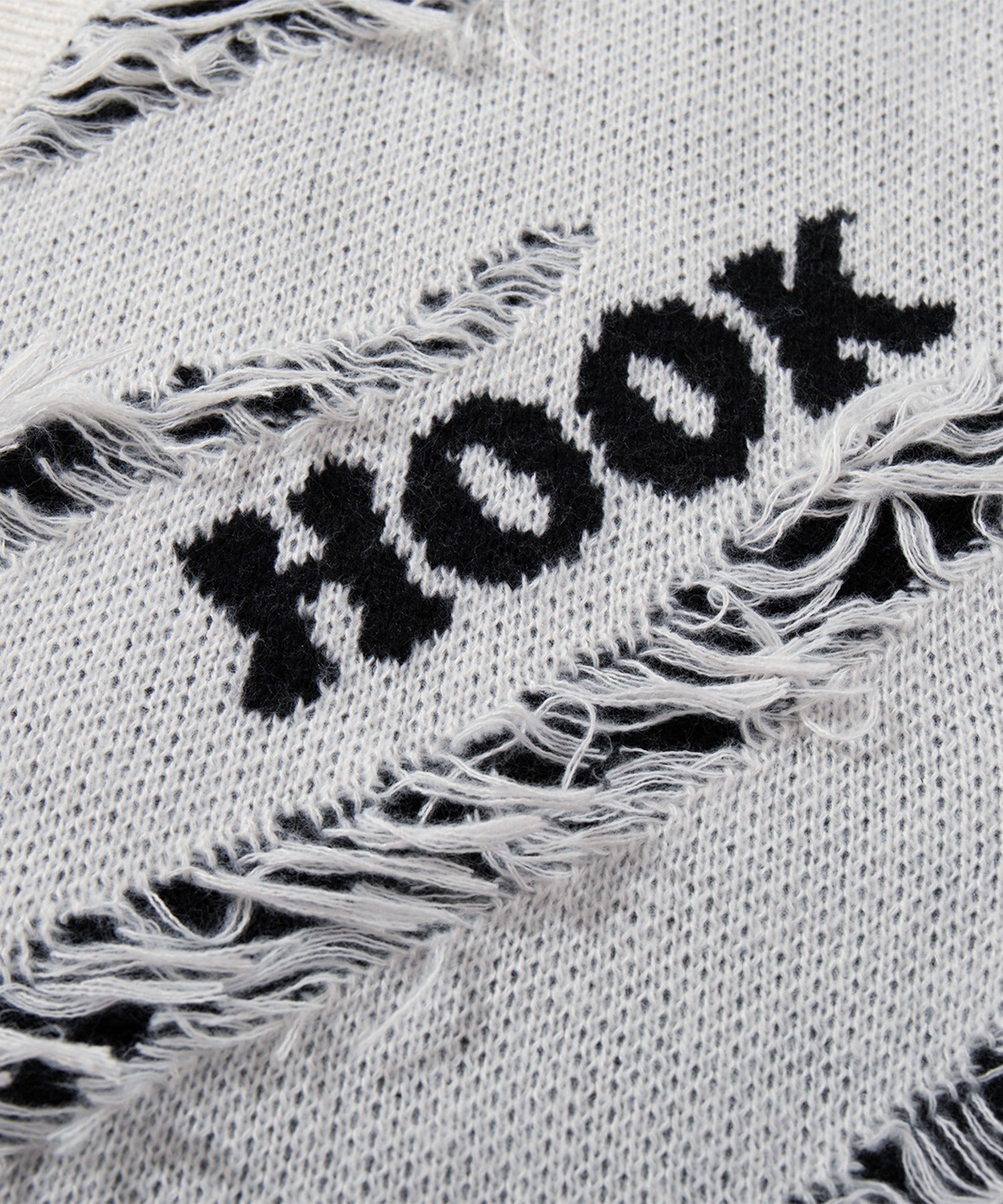 HOOK -original-　ゼブラ柄ダメージカーディガン