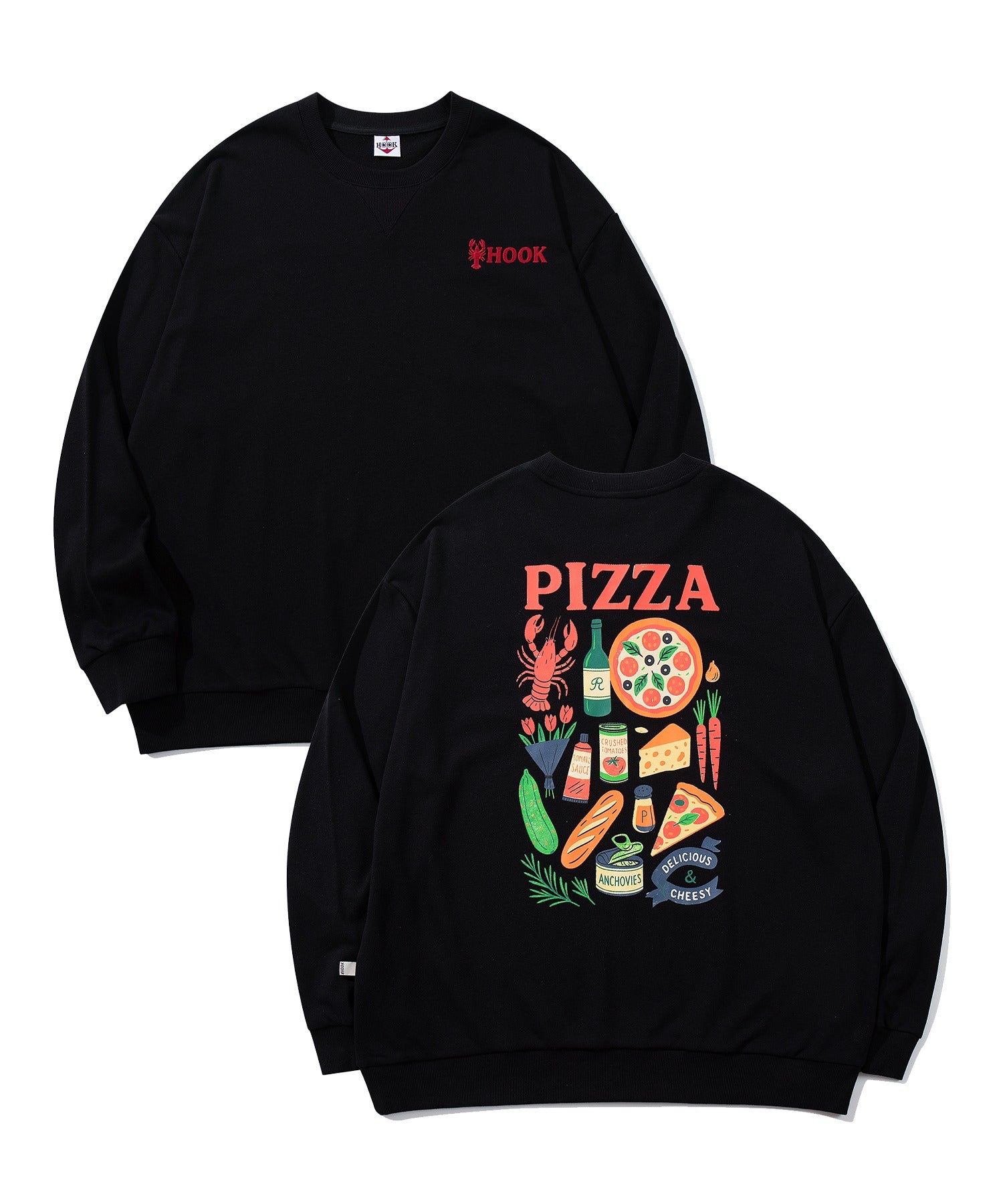 HOOK -original-　PIZZA グラフィックスウェット