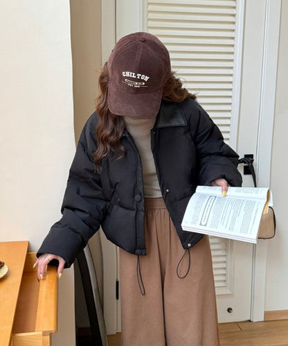 異素材カラーショートダウン