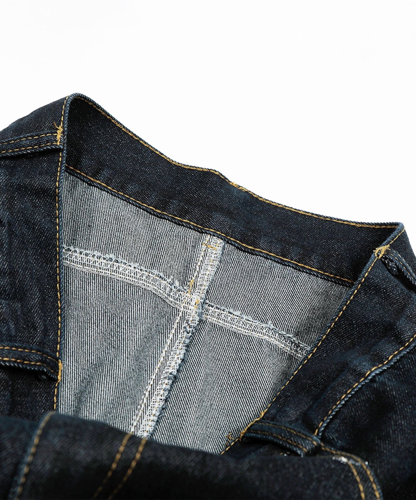 コクーン ペンキ加工 デニムパンツ