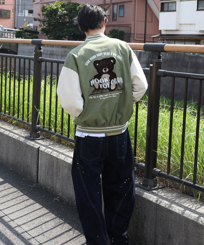 HOOK -original-　アメカジサガラ刺繍スタジャンジャケット