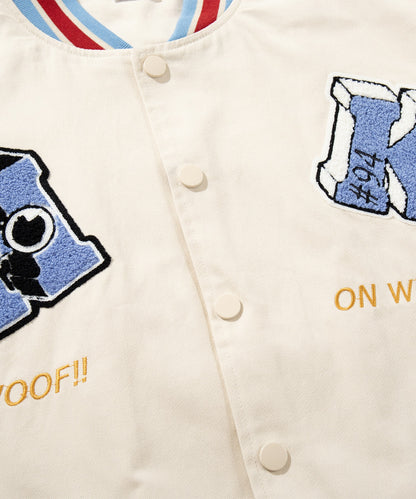 HOOK -original-　アメカジサガラ刺繍スタジャンジャケット