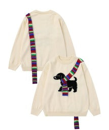 ドッグマフラー ニットセーター