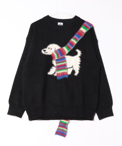 ドッグマフラー ニットセーター