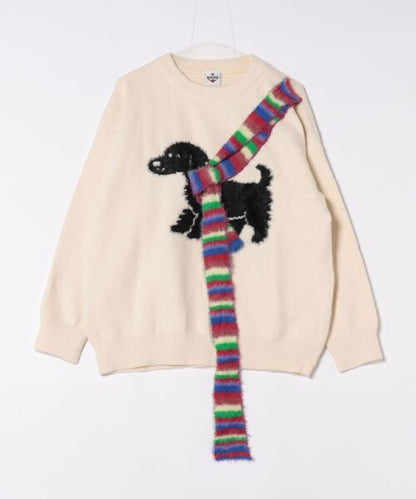 ドッグマフラー ニットセーター