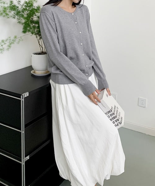 パールボタンカーディガン