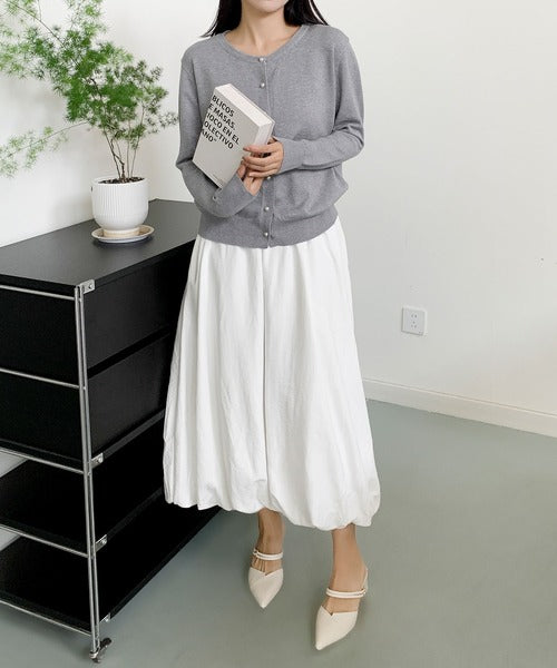 パールボタンカーディガン