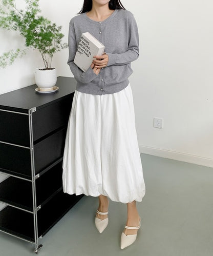 パールボタンカーディガン