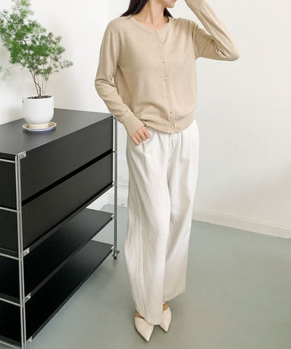 パールボタンカーディガン