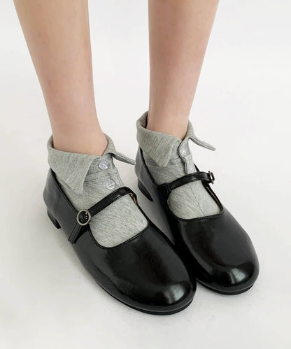 【HOOK】for girls ポロ襟デザイン　ヴィンテージライク 無地ショートソックス