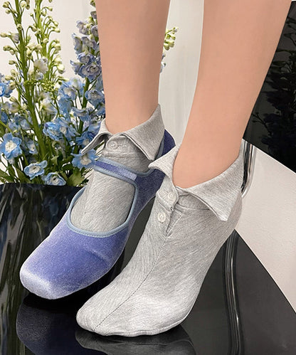 【HOOK】for girls ポロ襟デザイン　ヴィンテージライク 無地ショートソックス