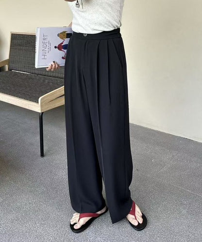 ストレート タック ワイドパンツ