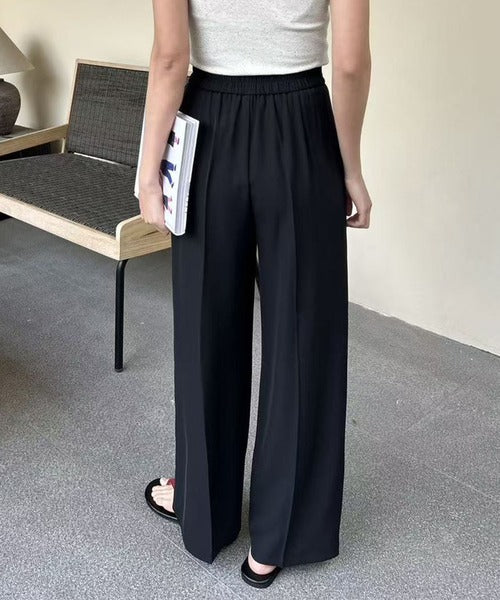 ストレート タック ワイドパンツ