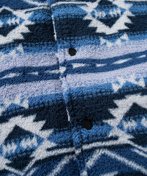 HOOK -original-　民族風幾何学模様ボアジャケット