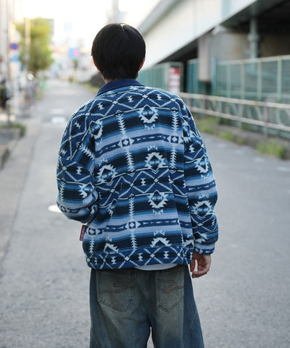 HOOK -original-　民族風幾何学模様ボアジャケット