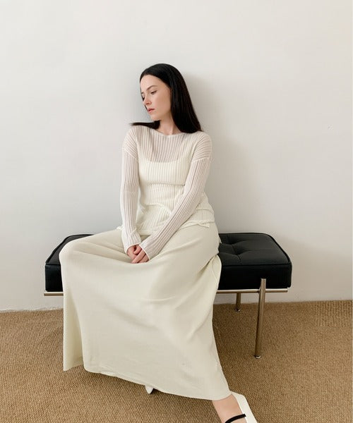 DECADE CLASSIC リヨセルフレアースカート