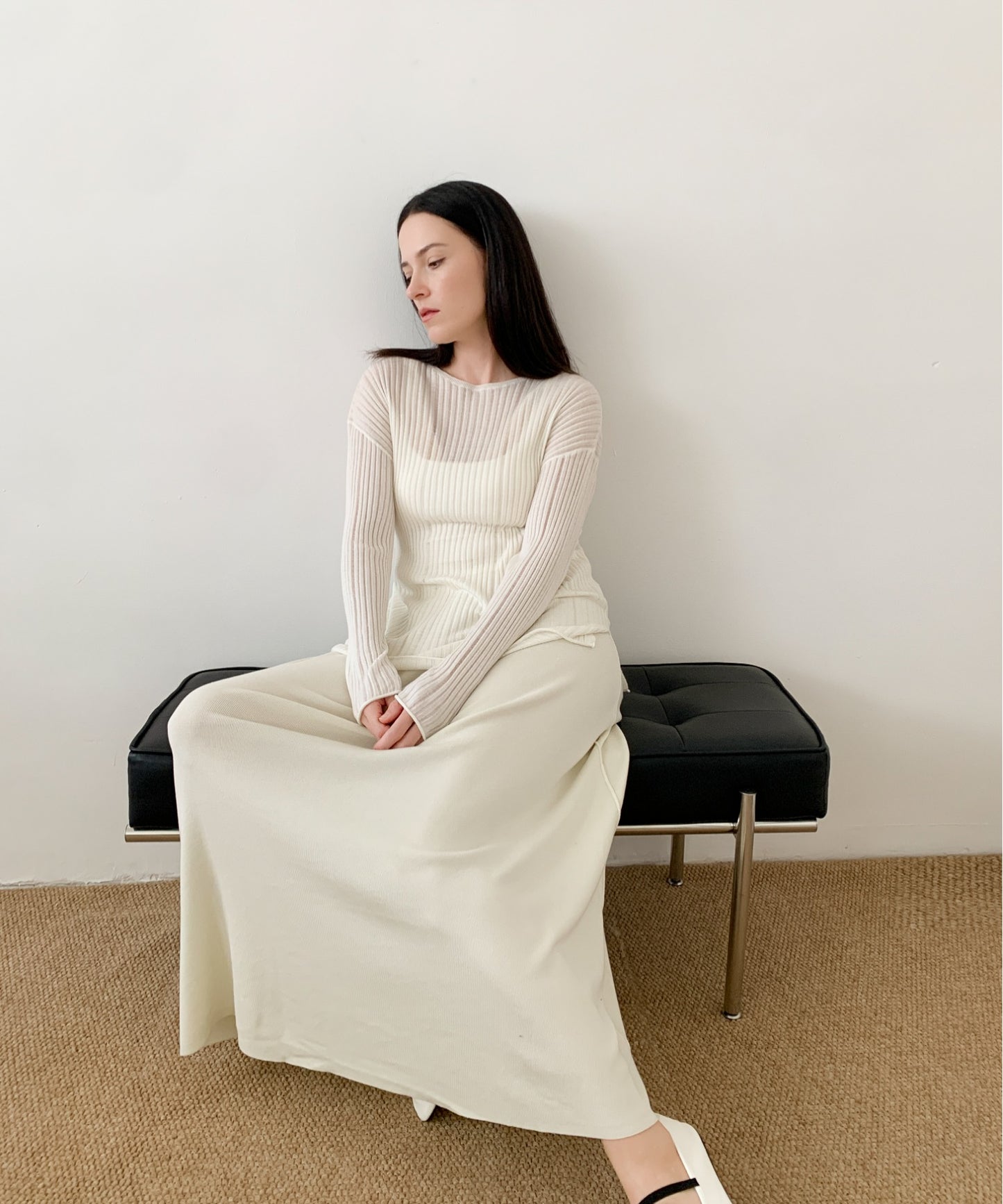 DECADE CLASSIC リヨセルフレアースカート