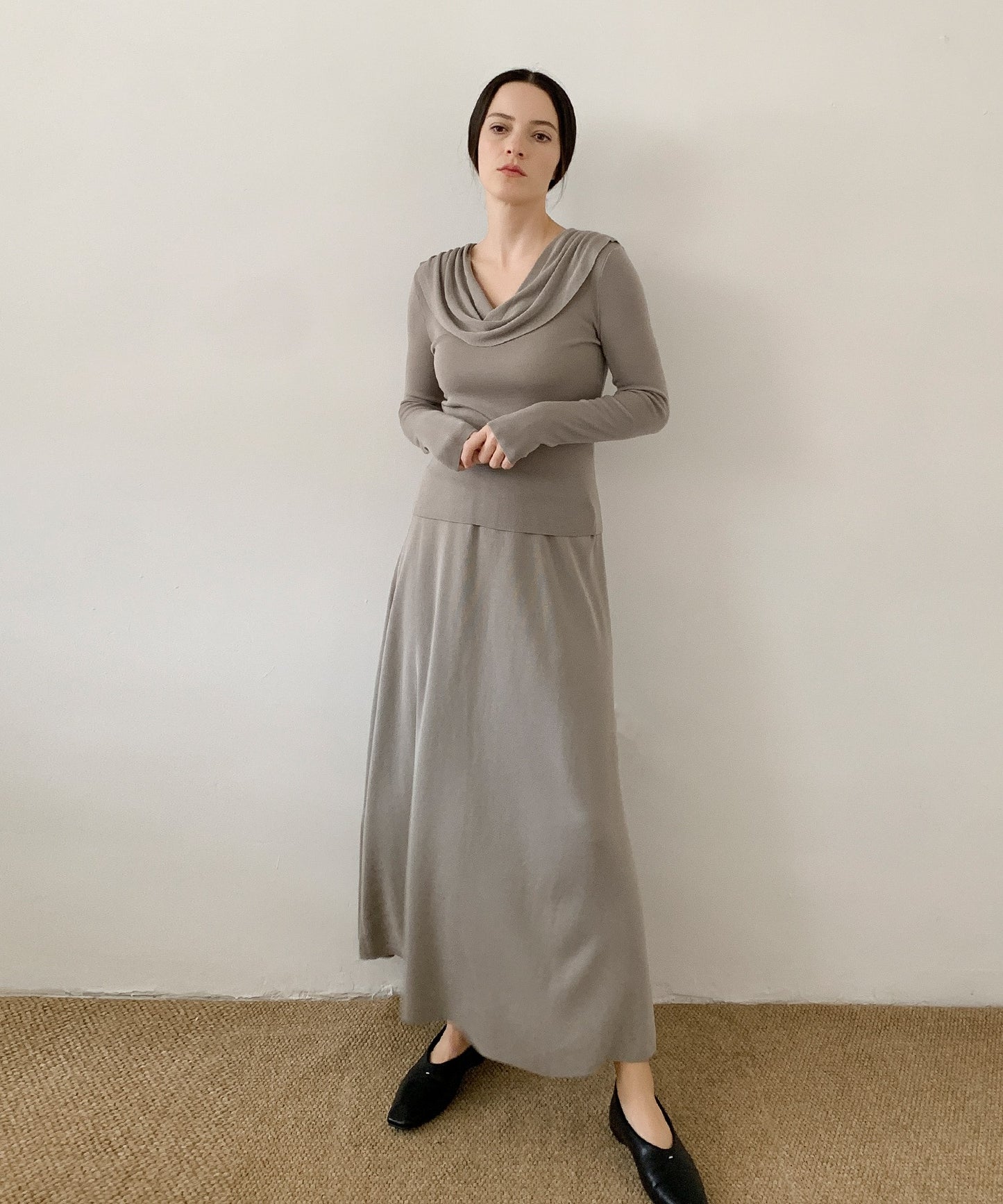 DECADE CLASSIC リヨセルフレアースカート