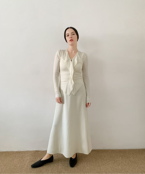 DECADE CLASSIC リヨセルフレアースカート