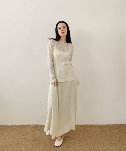 DECADE CLASSIC リヨセルフレアースカート