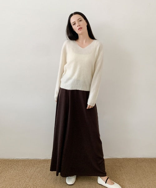DECADE CLASSIC リヨセルフレアースカート