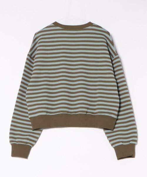 オーバーシルエット ボーダー プルオーバー