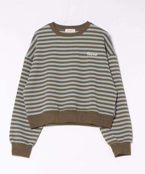 オーバーシルエット ボーダー プルオーバー