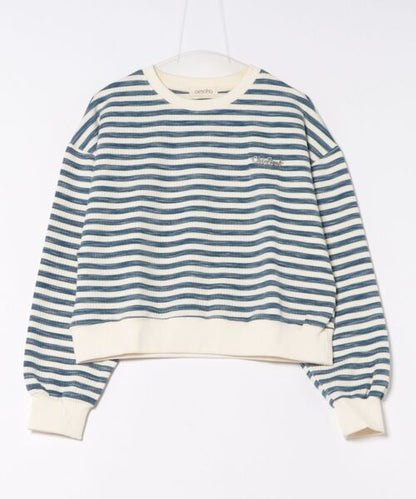 オーバーシルエット ボーダー プルオーバー