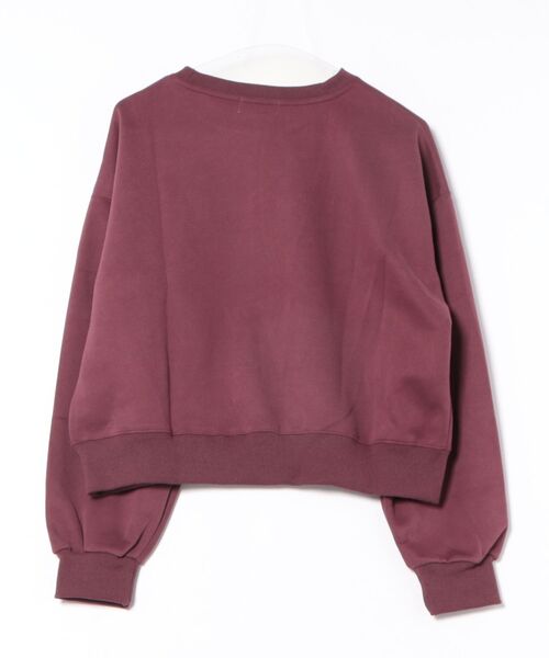 オーバーシルエット ロゴ刺繍 スウェット