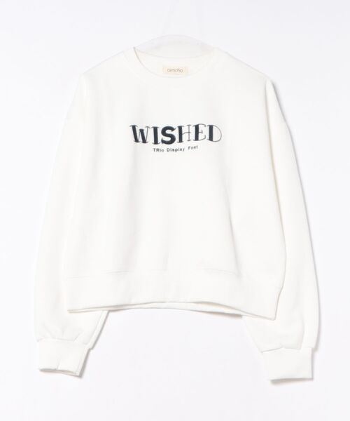 オーバーシルエット ロゴ刺繍 スウェット