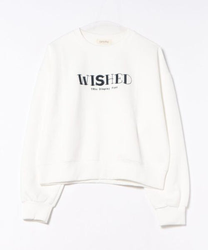 オーバーシルエット ロゴ刺繍 スウェット