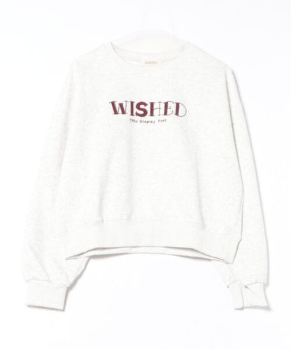 オーバーシルエット ロゴ刺繍 スウェット