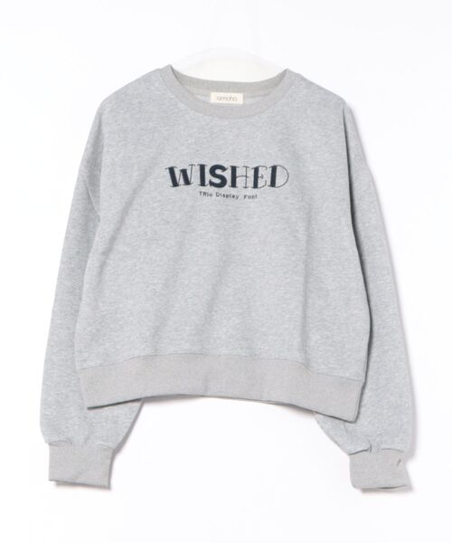 オーバーシルエット ロゴ刺繍 スウェット