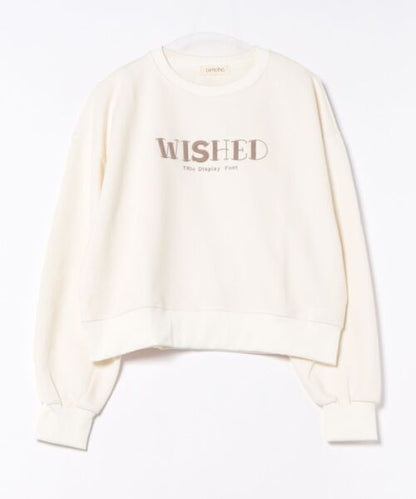 オーバーシルエット ロゴ刺繍 スウェット