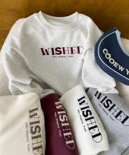 オーバーシルエット ロゴ刺繍 スウェット