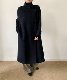 DECADE CLASSIC ウールアルパカシャギーステンカラーコート