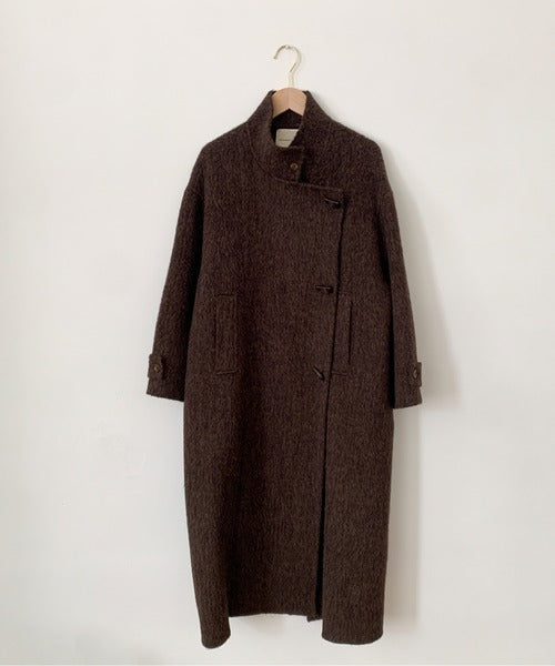DECADE CLASSIC ウールアルパカシャギーステンカラーコート