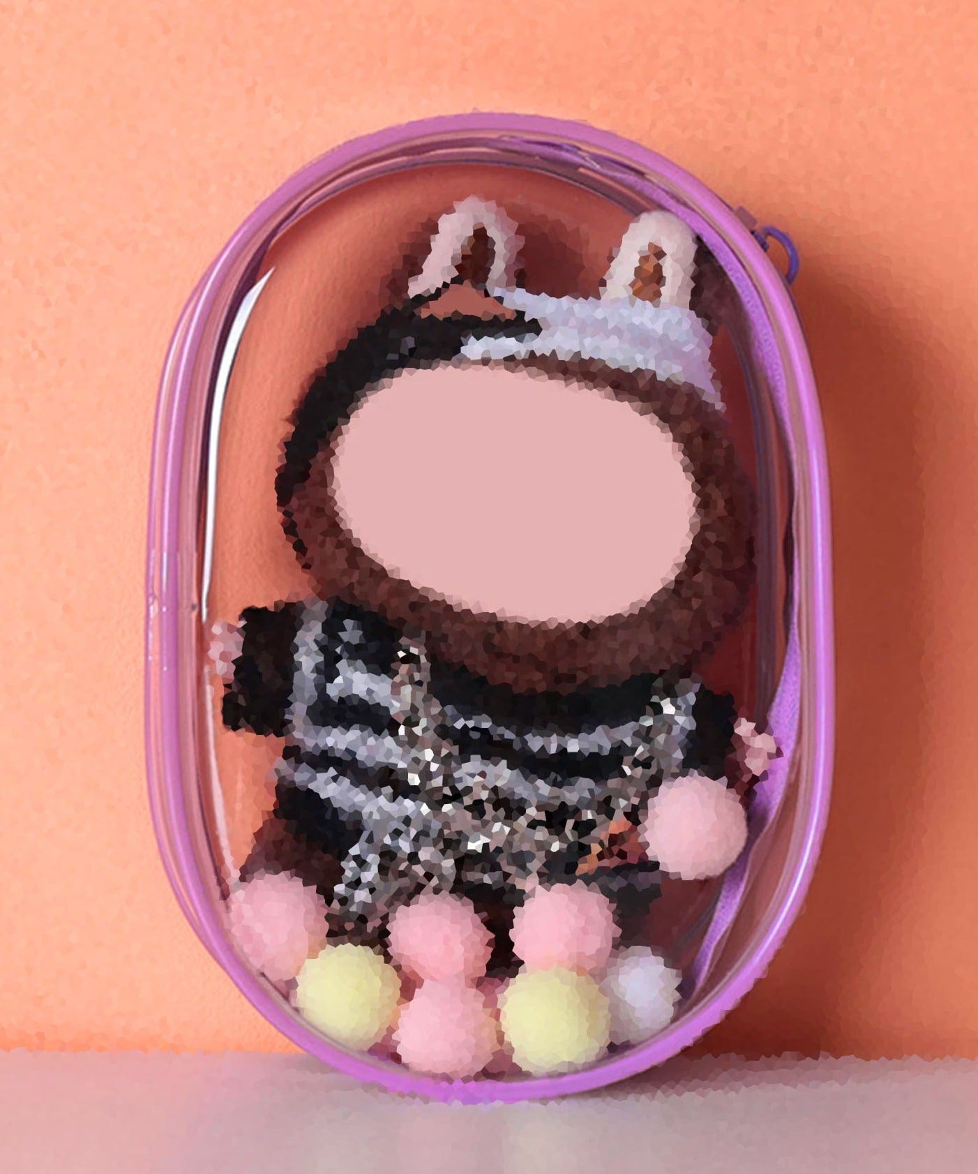 キーホルダー付きクリアポーチ