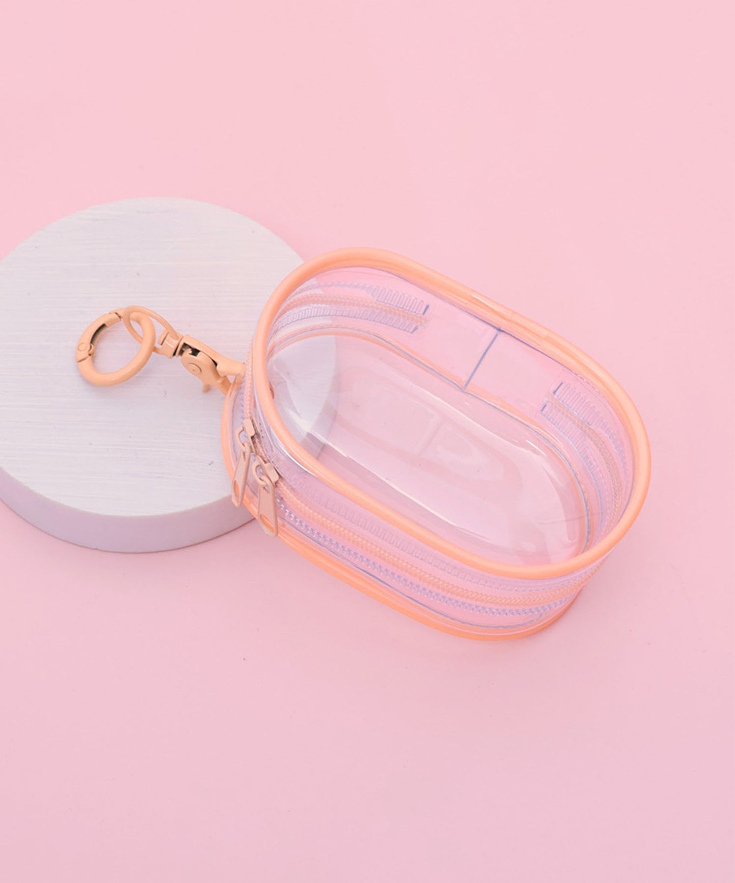 キーホルダー付きクリアポーチ