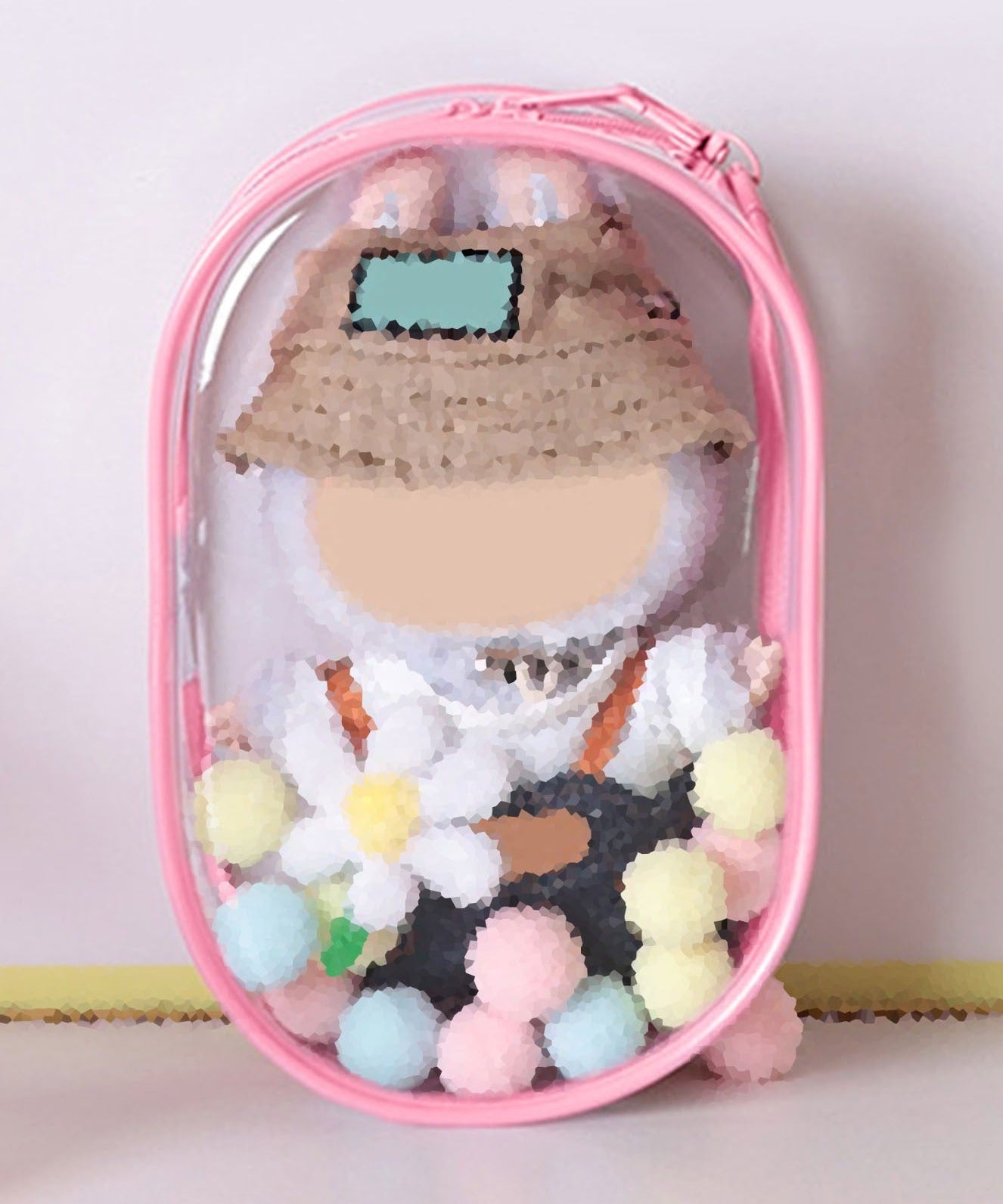 キーホルダー付きクリアポーチ