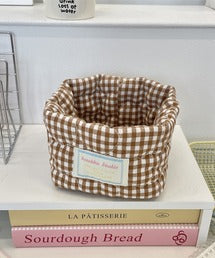 キルティングスモールバスケット