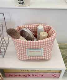 キルティングスモールバスケット