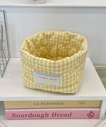 キルティングスモールバスケット