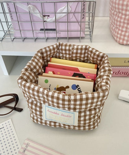 キルティングスモールバスケット